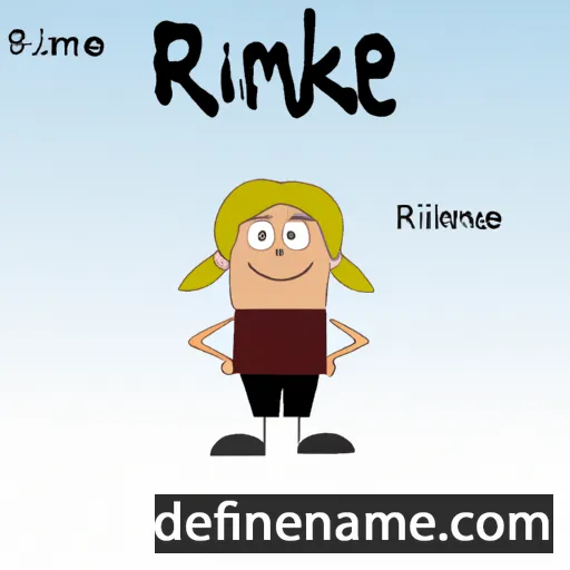 cartoon of the name Rimke