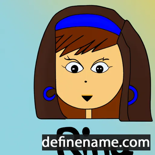 cartoon of the name Rina