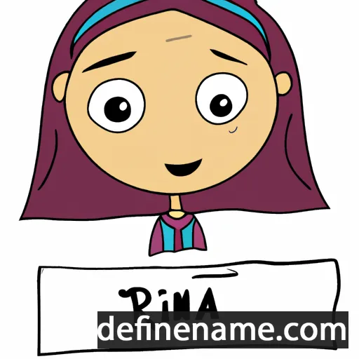 cartoon of the name Rina