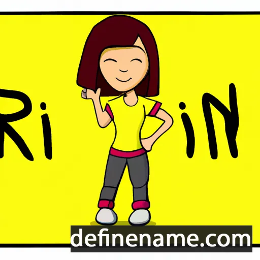 cartoon of the name Rini