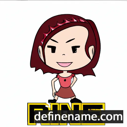 cartoon of the name Rinie