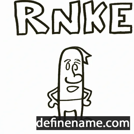 cartoon of the name Rinke