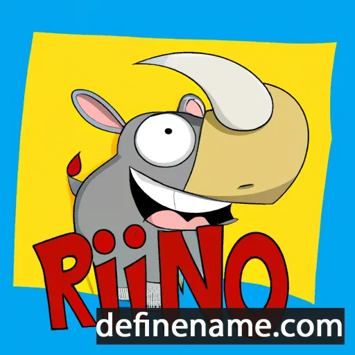 cartoon of the name Rino