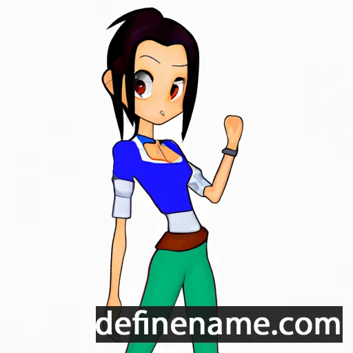 cartoon of the name Rinoa