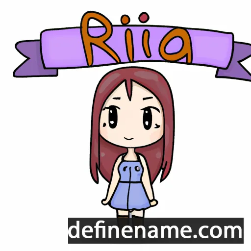 cartoon of the name Riria