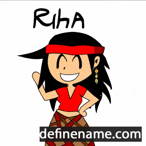 cartoon of the name Ririha