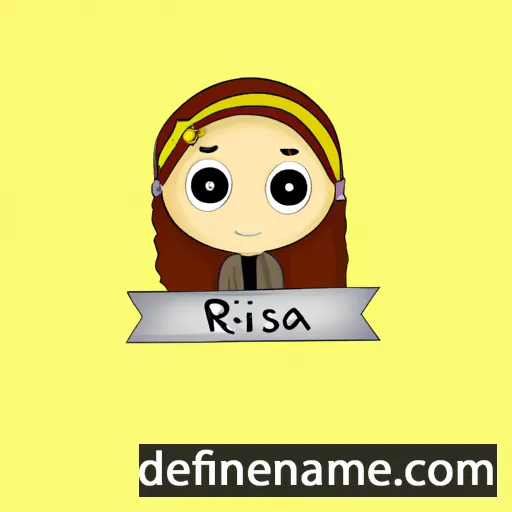 cartoon of the name Risana