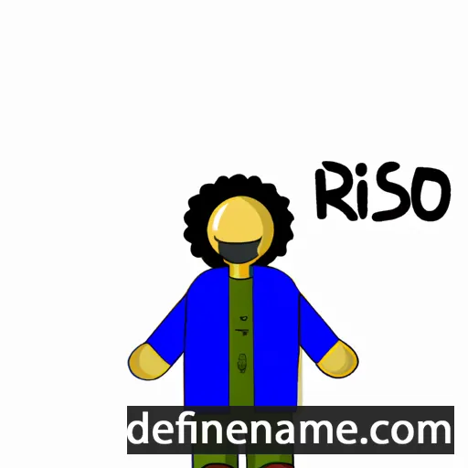 cartoon of the name Risao