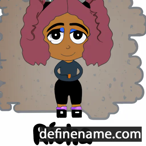 cartoon of the name Risha