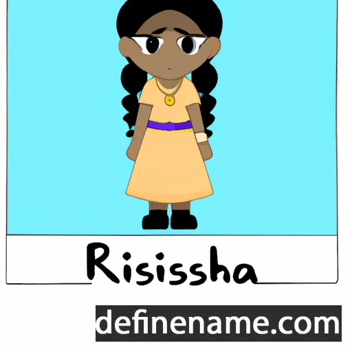 cartoon of the name Rishana