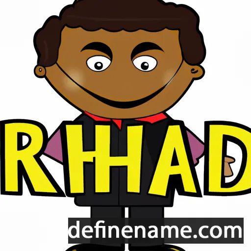 cartoon of the name Rishard