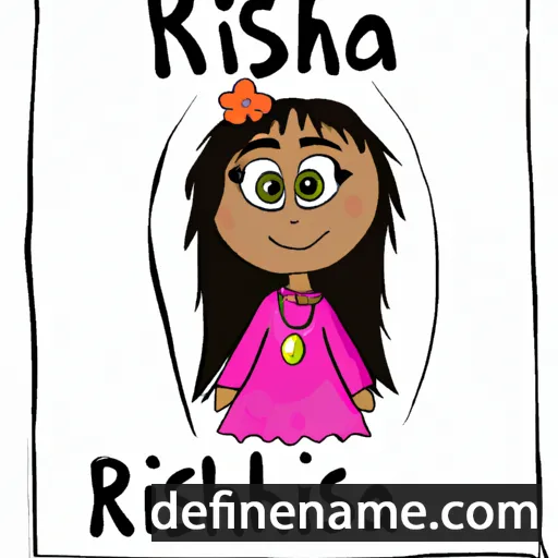 cartoon of the name Rishka