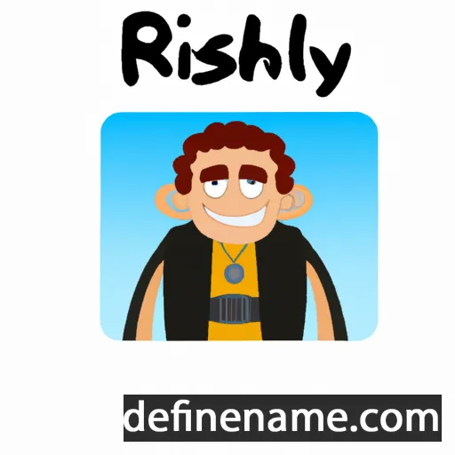 cartoon of the name Rishley