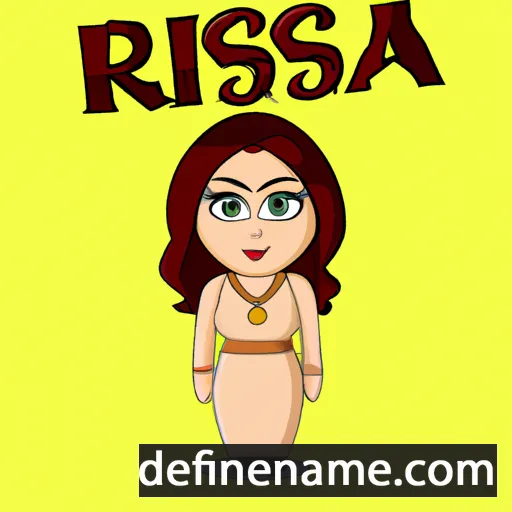 cartoon of the name Rista