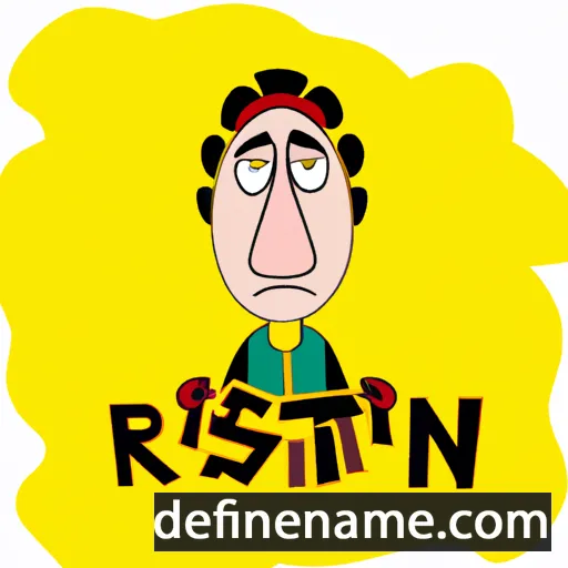 cartoon of the name Ristin