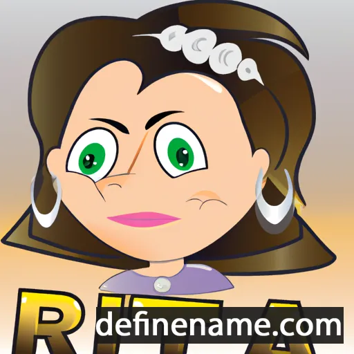 cartoon of the name Rita