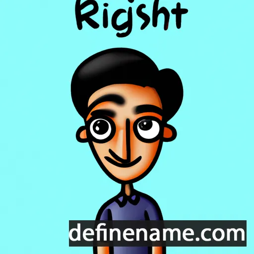 cartoon of the name Ritesh