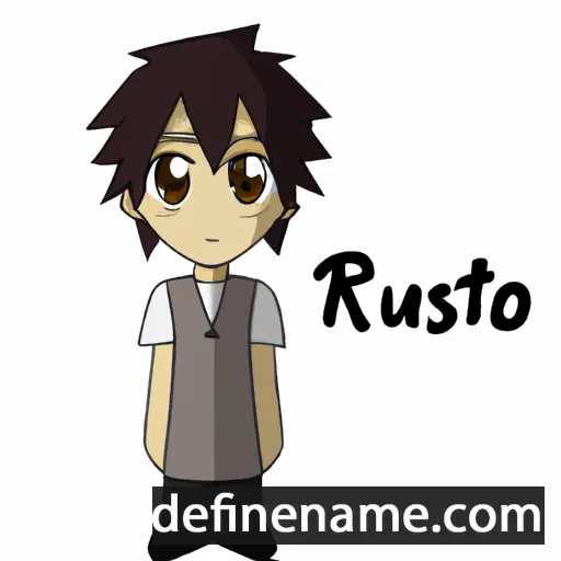 cartoon of the name Ritsuo