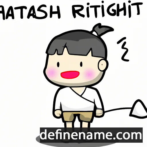 cartoon of the name Ritthisak