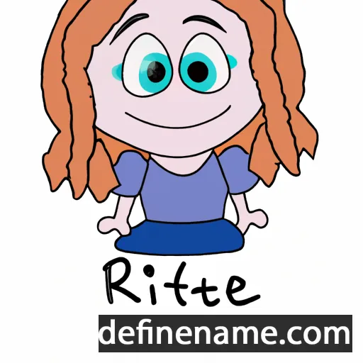 cartoon of the name Rittie