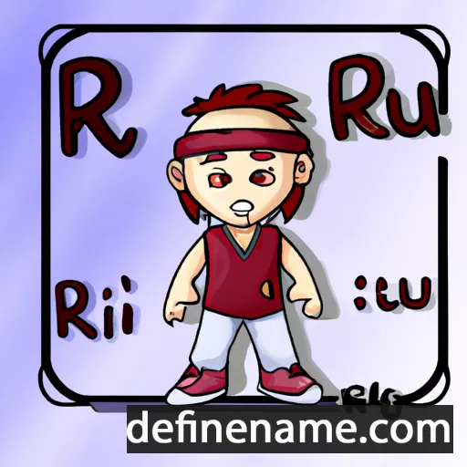 cartoon of the name Riu