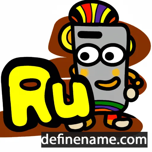 cartoon of the name Riu