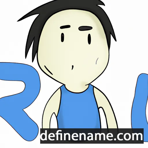 cartoon of the name Riu