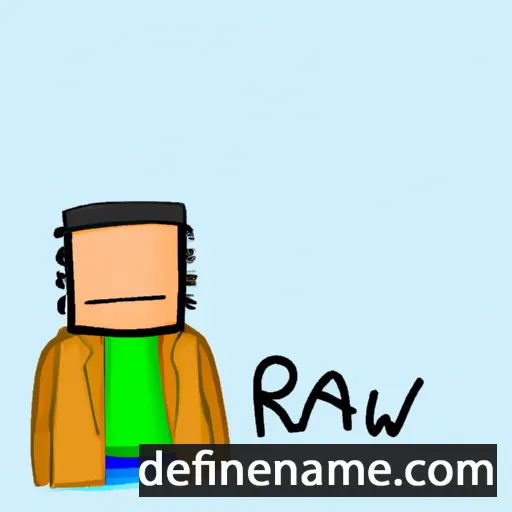 cartoon of the name Riwal