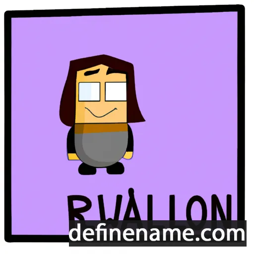 cartoon of the name Riwallon