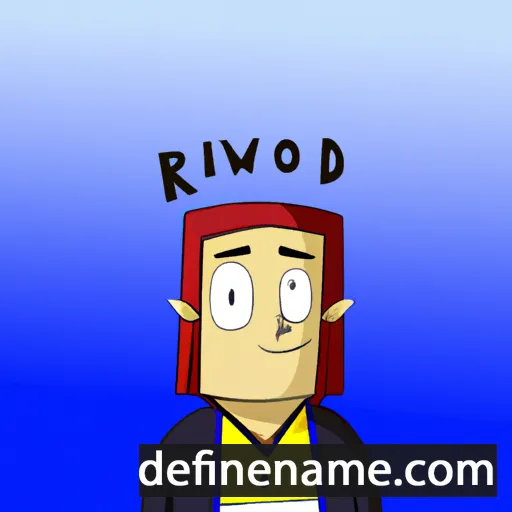 cartoon of the name Riwod