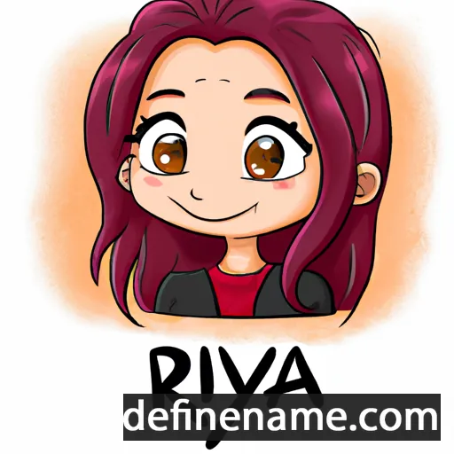 cartoon of the name Riya