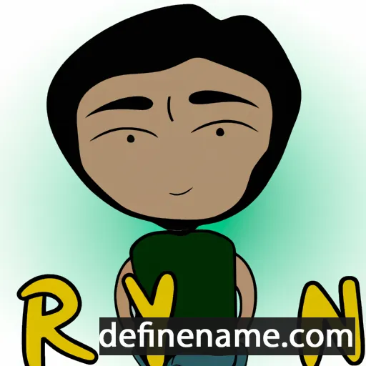 cartoon of the name Riyan