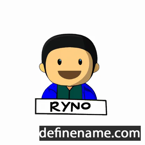 cartoon of the name Riyanto