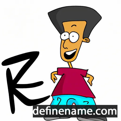 cartoon of the name Riz