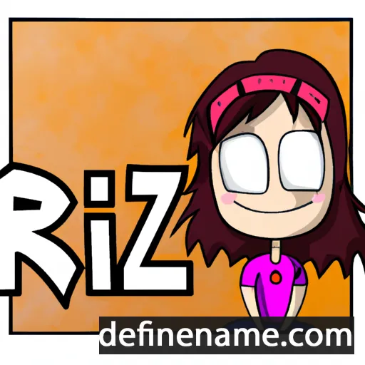 cartoon of the name Riza