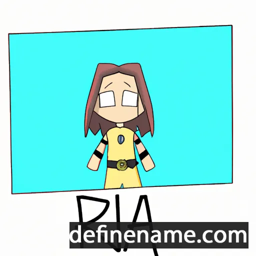 cartoon of the name Riza