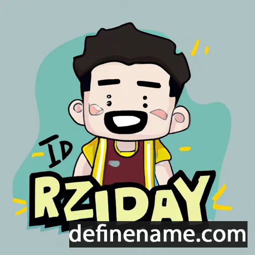 cartoon of the name Rizaldy