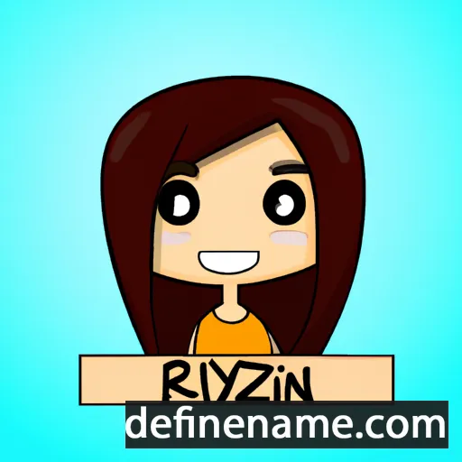 cartoon of the name Rizalyn