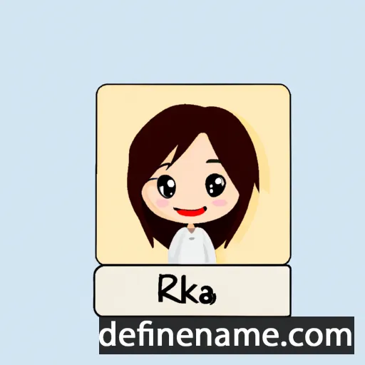 cartoon of the name Rizka