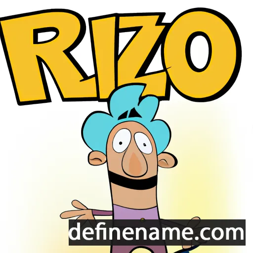 cartoon of the name Rizo