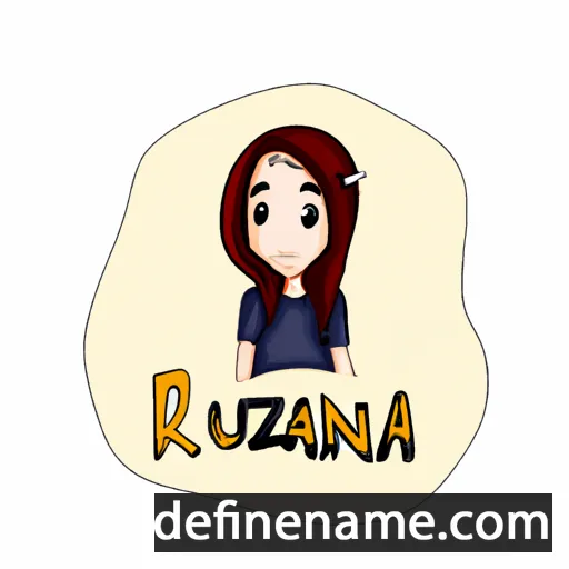 cartoon of the name Rizuana