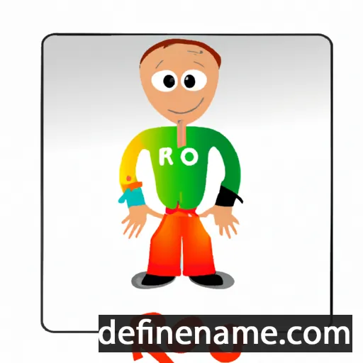 cartoon of the name Ró