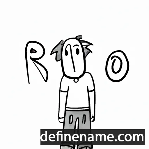 cartoon of the name Ro