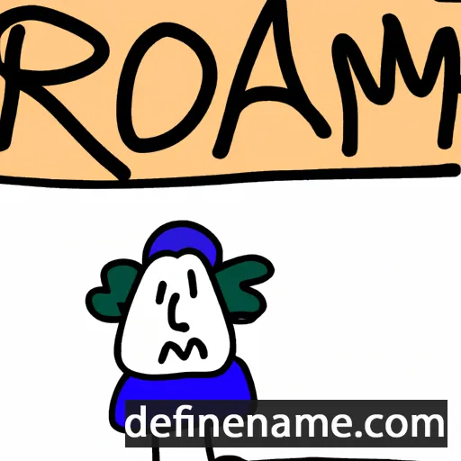 cartoon of the name Roam