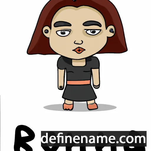 cartoon of the name Roana