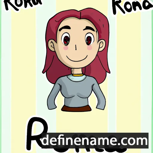 cartoon of the name Roanna