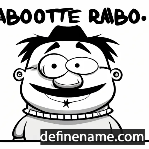 cartoon of the name Robberto