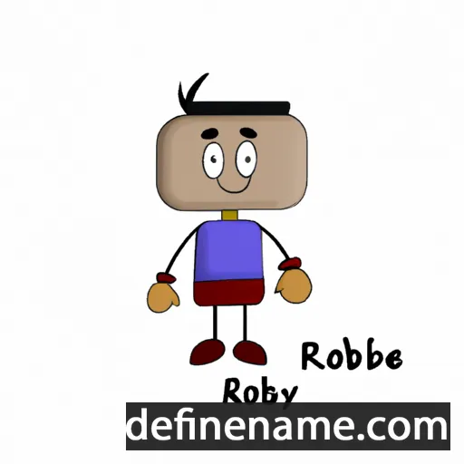 cartoon of the name Robbye