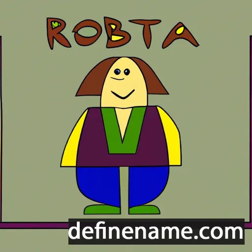 cartoon of the name Robertaŭ