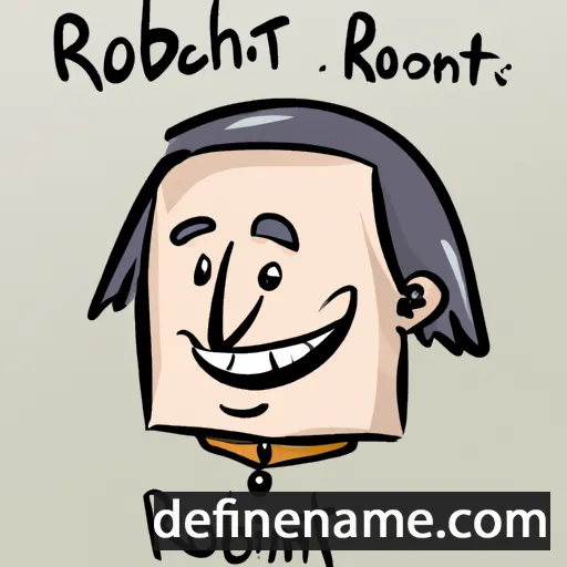 cartoon of the name Robertin